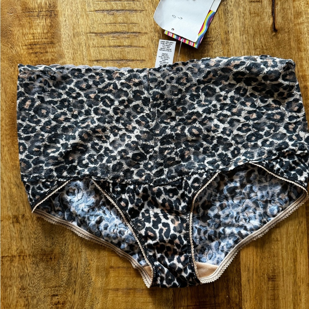 Hanky Panky Animal Print signature Lace Briefs panties size small NEW NWT